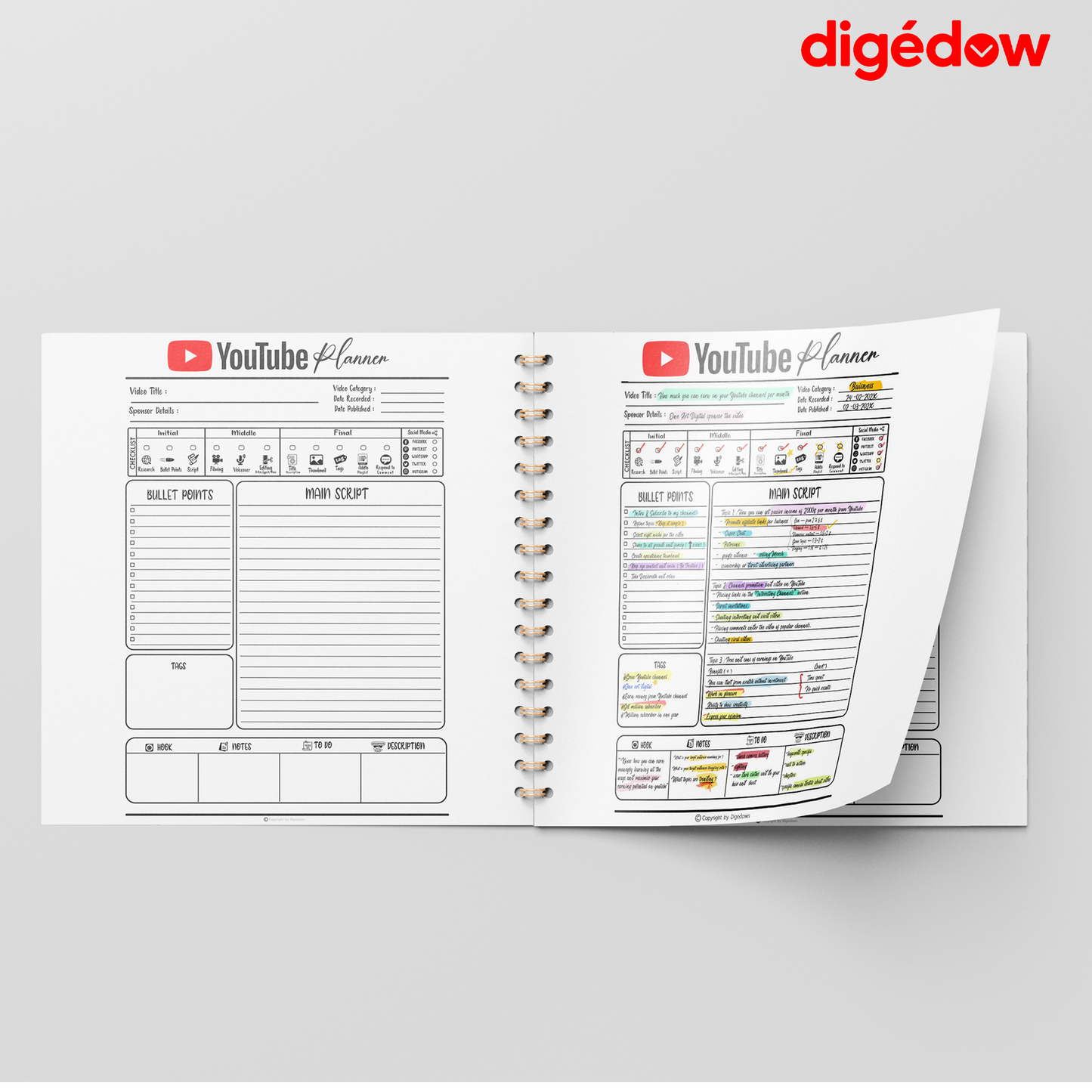 Plan to be Famous – The Ultimate YouTube Creator Planner
