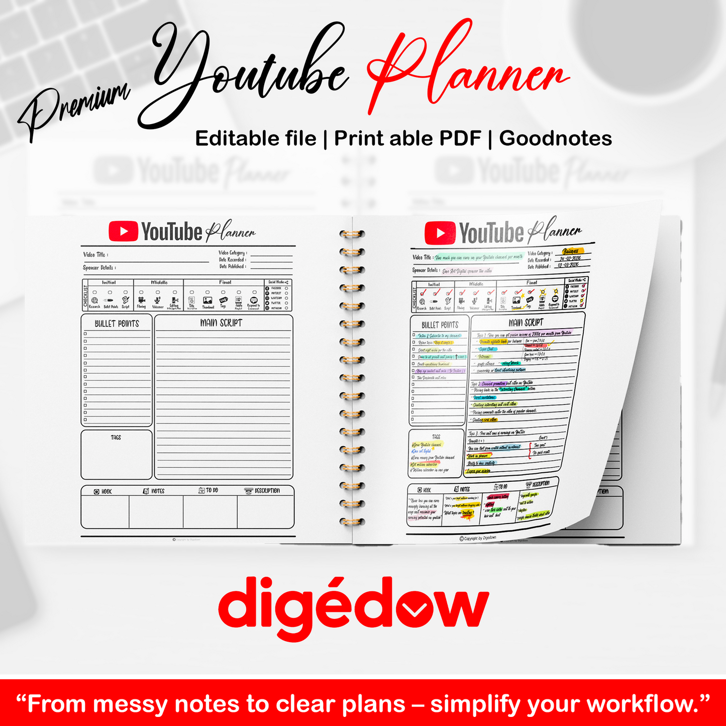 Plan to be Famous – The Ultimate YouTube Creator Planner